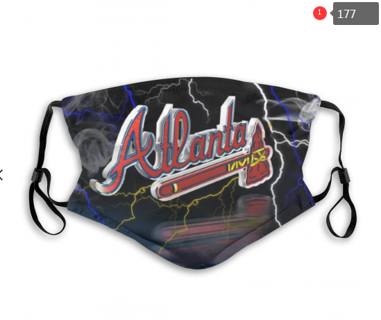 MLB Atlanta Braves #2 Dust mask with filter->mlb dust mask->Sports Accessory